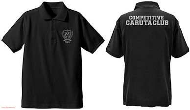 花牌情緣 (中碼) 瑞澤高中 歌牌競技部 黑色 Polo Shirt Mizusawa High School Competitive Caruta Club Polo Shirt / BLACK - M【Chihayafuru】