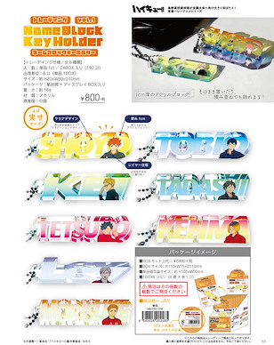 排球少年!! 名字 匙扣 Vol.1 (8 個入) Name Block Key Chain Vol. 1 (8 Pieces)【Haikyu!!】
