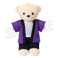 周邊配件 : 日版 公仔服裝 小熊 法被 紫