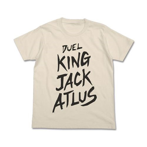 遊戲王 系列 : 日版 (大碼)「DUEL KING JACK ALTUS」遊戲王5D's 米白 T-Shirt