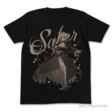 Fate系列 (細碼)「Saber (Nero Claudius 尼祿)」黑色 T-Shirt Saber T-Shirt / BLACK-S【Fate Series】
