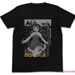 龍王的工作！ (加大)「雛鶴愛」黑色 T-Shirt Ai Hinatsuru T-Shirt / BLACK-XL【Ryuoh no Oshigoto!】