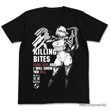 牙鬥獸娘 (細碼)「宇崎瞳」黑色 T-Shirt Honey Badger T-Shirt / BLACK-S【Killing Bites】