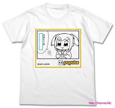 Pop Team Epic (加大)「POP子的老毛病」白色 T-Shirt Popuko no Jibyou T-Shirt / WHITE-XL【Pop Team Epic】
