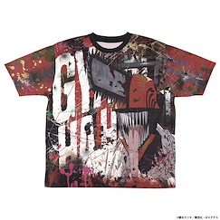 鏈鋸人 (中碼)「鏈鋸人」雙面 全彩 T-Shirt Chainsaw Man Double-sided Full Graphic T-Shirt /M【Chainsaw Man】