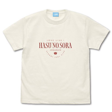 蓮之空女學院學園偶像俱樂部 (細碼)「蓮之空女學院」香草白 T-Shirt Hasunosora Girls' High School T-Shirt /VANILLA WHITE-S【Hasunosora Jogakuin School Idol Club】