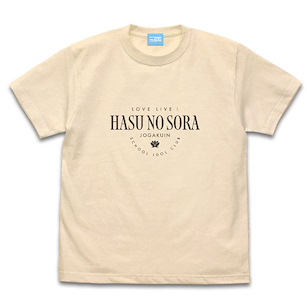 蓮之空女學院學園偶像俱樂部 (加大)「蓮之空女學院」米白 T-Shirt Hasunosora Girls' High School T-Shirt /NATURAL-XL【Hasunosora Jogakuin School Idol Club】