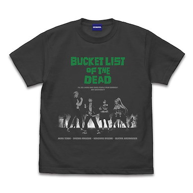殭屍100～在成為殭屍前要做的100件事～ (細碼)「BUCKET LIST OF THE DEAD」墨黑色 T-Shirt Bucket List of the Dead T-Shirt /SUMI-S【Zom 100: Bucket List of the Dead】