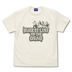 殭屍100～在成為殭屍前要做的100件事～ : 日版 (大碼)「BUCKET LIST OF THE DEAD」香草白 T-Shirt