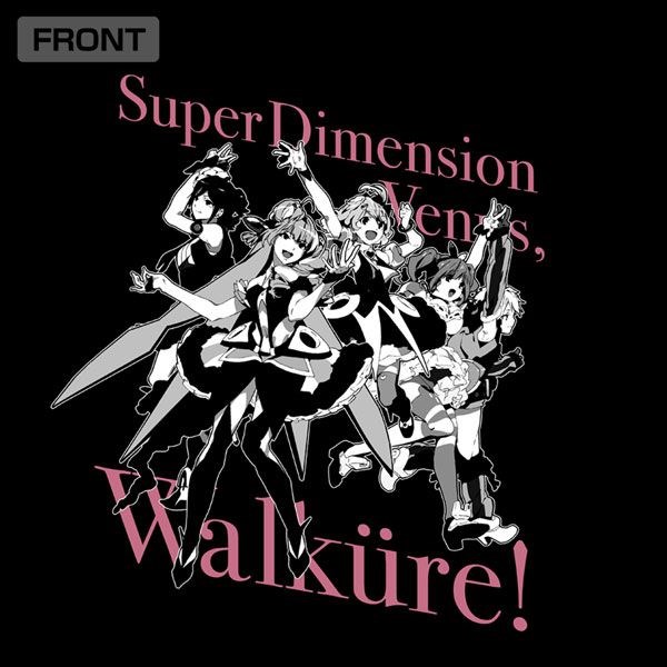 超時空要塞Δ : 日版 (細碼)「Walküre」黑色 T-Shirt