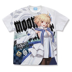Fate系列 (大碼)「月姫」彩色圖案 T-Shirt白色 Moon Cancer/Arcueid Brunestud Full Graphic T-Shirt /WHITE-L【Fate Series】