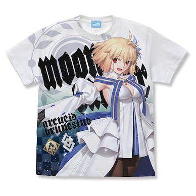 Fate系列 (細碼)「月姫」彩色圖案 T-Shirt白色 Moon Cancer/Arcueid Brunestud Full Graphic T-Shirt /WHITE-S【Fate Series】