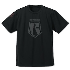 裝甲騎兵 : 日版 (加大)「紅肩隊」吸汗快乾 黑色 T-Shirt