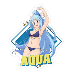 為美好的世界獻上祝福！ 「阿克婭」第三季 水著 Ver. 貼紙 (12.6cm × 10.5cm) KonoSuba 3 New Illustration Aqua Swimsuit Ver. Sticker【KonoSuba: God's Blessing on This Wonderful World!】