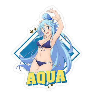 為美好的世界獻上祝福！ 「阿克婭」第三季 水著 Ver. 貼紙 (12.6cm × 10.5cm) KonoSuba 3 New Illustration Aqua Swimsuit Ver. Sticker【KonoSuba: God's Blessing on This Wonderful World!】