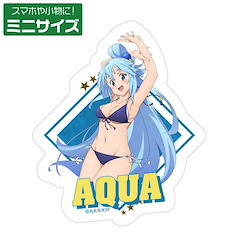 為美好的世界獻上祝福！ 「阿克婭」第三季 水著 Ver. 迷你貼紙 (6.7cm × 5.6cm) KonoSuba 3 New Illustration Aqua Swimsuit Ver. Mini Sticker【KonoSuba: God's Blessing on This Wonderful World!】