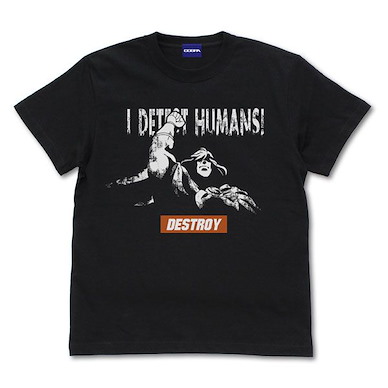 勇者赫魯庫 (細碼)「赫魯庫」人間が憎い！黑色 T-Shirt I Detest Humans! T-Shirt /BLACK-S【Helck】
