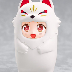 黏土人配件 黏土人配件系列 玩偶裝 白狐狸 Nendoroid More Kigurumi Face Parts Case White Kitsune【Nendoroid More】