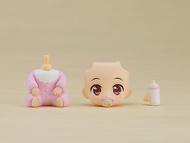黏土人配件 黏土人配件系列 換裝用嬰兒套組 粉紅色 Dress Up Baby Pink【Nendoroid More】