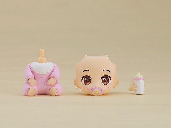 黏土人配件 : 日版 黏土人配件系列 換裝用嬰兒套組 粉紅色