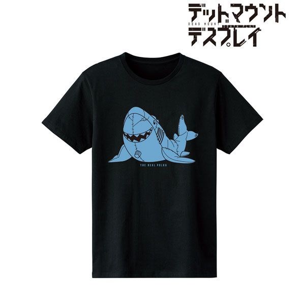 屍體如山的死亡遊戲 : 日版 (大碼)「鯊鯊波爾卡」男裝 黑色 T-Shirt