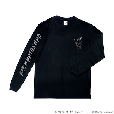 最終幻想系列 (加大)「召喚獸 伊弗利特」黑色 長袖 T-Shirt Long Sleeve T-Shirt Summoned Monster Ifrit (XL Size)【Final Fantasy Series】
