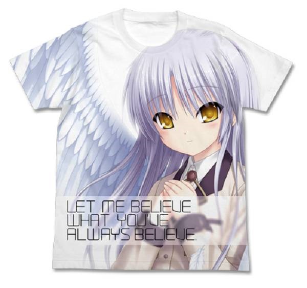 天使的脈動 : 日版 (加大)「立華奏 / 天使」白色 T-Shirt