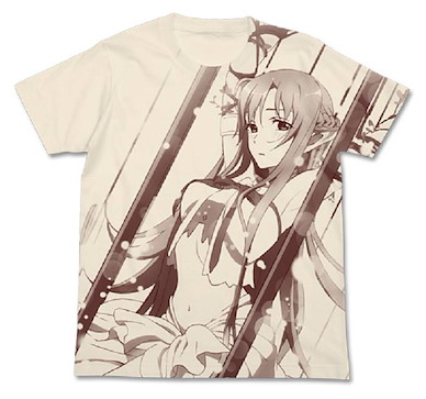 刀劍神域系列 (中碼)「亞絲娜」ALO 米白色 T-Shirt ALO Asuna Natural T-Shirt【Sword Art Online Series】(Size: Middle)