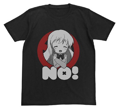 黃金拼圖 (大碼)「愛麗絲·卡塔雷特」NO！黑色 T-Shirt T-Shirt Alice's No! Black【Kin-iro Mosaic】(Size: Large)