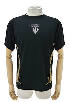 機動戰士高達系列 (加大) Zeon 黑色 T-Shirt Zeon Dry Black T-Shirt【Mobile Suit Gundam Series】(Size: XLarge)