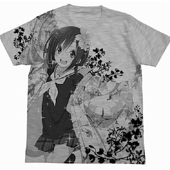 花舞少女 (加大) 關谷鳴 灰色 T-Shirt T-Shirt Sekiya Naru Heather Gray【Hanayamata】(Size: XLarge)