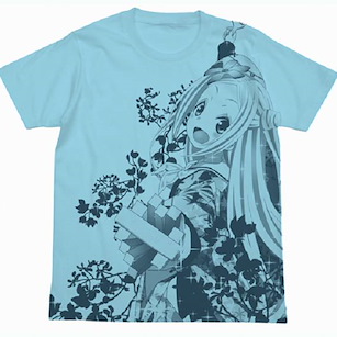 花舞少女 (加大) 哈娜·N·芳婷史坦 水藍 T-Shirt T-Shirt Hana N. Fountainstand Aqua Blue【Hanayamata】(Size: XLarge)