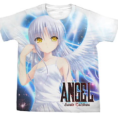 天使的脈動 (大碼)「立華奏 / 天使」白色 T-Shirt Kanade / Angel Wing White T-Shirt【Angel Beats!】(Size: Large)