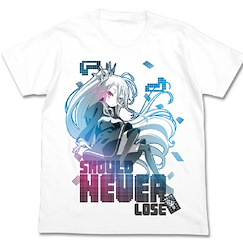 遊戲人生 (大碼)「白」白色 T-Shirt T-Shirt Shiro White【No Game No Life】(Size: Large)