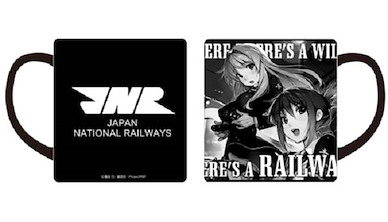 RAIL WARS! -日本國有鐵道公安隊- 陶瓷杯 櫻井葵 & 小海遙 黑色 Mug Cup Aoi & Haruka Black【Rail Wars!】
