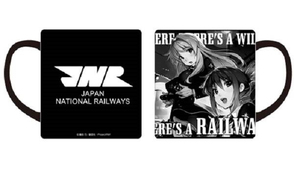 RAIL WARS! -日本國有鐵道公安隊- : 日版 陶瓷杯 櫻井葵 & 小海遙 黑色