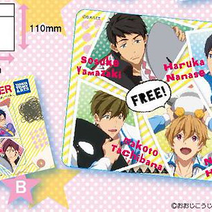Free! 熱血自由式 IC Card 貼紙 B 款 (3 枚入) IC Card Sticker B【Free!】(3 Pieces)