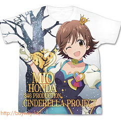 偶像大師 灰姑娘女孩 (大碼)「本田未央」My First Star! 全彩 T-Shirt Mio Honda Full Graphic T-Shirt / WHITE - L【The Idolm@ster Cinderella Girls】