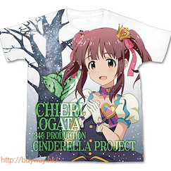 偶像大師 灰姑娘女孩 (加大)「緒方智繪里」My First Star! 全彩 T-Shirt Chieri Ogata Full Graphic T-Shirt / WHITE - XL【The Idolm@ster Cinderella Girls】