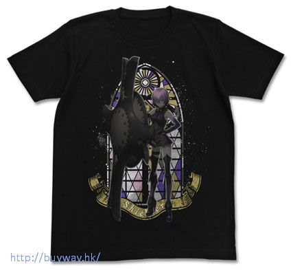 Fate系列 : 日版 (加大)「Shielder (Mash Kyrielight)」黑色 T-Shirt