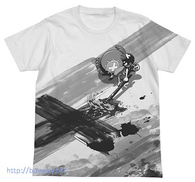 海賊王 (細碼)「托尼·托尼·喬巴」白色 T-Shirt Chopper Rakugaki All Print T-Shirt / WHITE - S【One Piece】