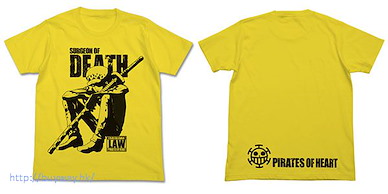 海賊王 (加大)「羅」黃色 T-Shirt Tatazumu Law T-Shirt / YELLOW - XL【One Piece】