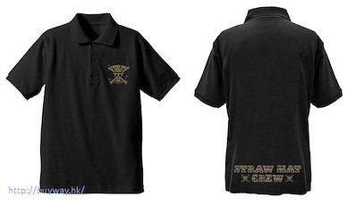 海賊王 (加大) FILM GOLD 黑色 Polo Shirt Polo Shirt / BLACK - XL【One Piece】