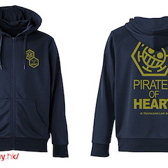 海賊王 : 日版 (細碼) "Pirates of Heart" 連帽衫 藍色