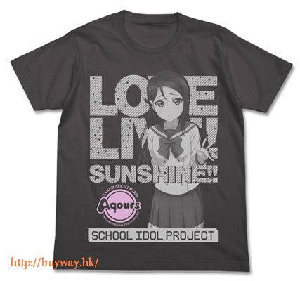 LoveLive! Sunshine!! : 日版 (大碼)「櫻內梨子」T-Shirt 墨黑色