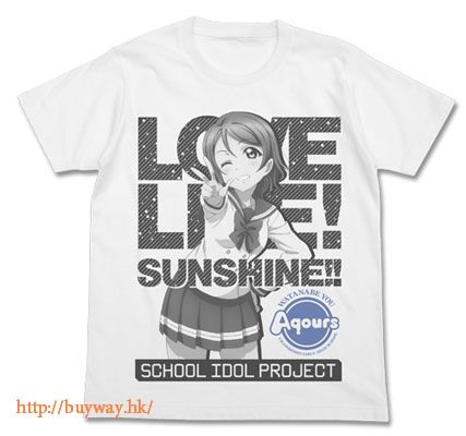 LoveLive! Sunshine!! : 日版 (中碼)「渡邊曜」T-Shirt 白色