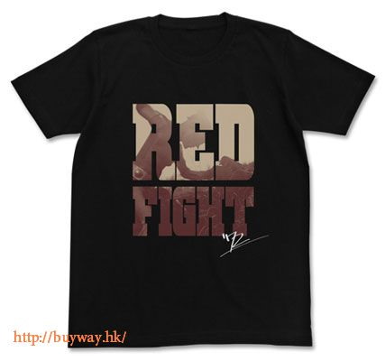 紅超人 : 日版 (大碼) "Red Fight" T-Shirt 黑色