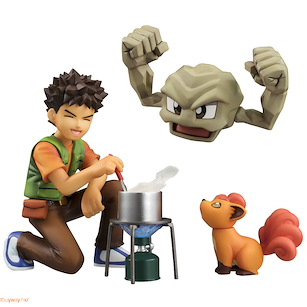 寵物小精靈系列 「小剛+小拳石+六尾」 GEM Series Takeshi & Geodude & Vulpix【Pokémon Series】