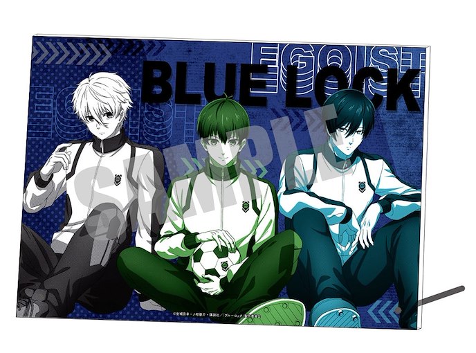 BLUE LOCK 藍色監獄 : 日版 「潔世一 + 凪誠士郎 + 糸師凛」球衣 Ver. A5 亞克力板