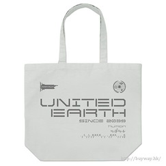 哥斯拉系列 : 日版 「UNITED EARTH」淺灰 大容量 手提袋
